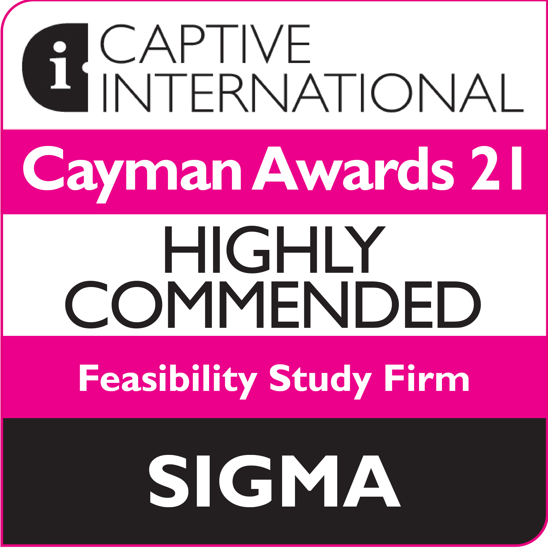 Captive International Cayman Awards Highly Commended
